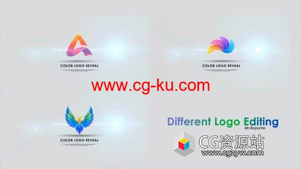 AE模板-多彩企业公司标志Logo动画 Clean Logo Reveal的图片1