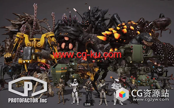 Unity科幻机器人机甲外星生物资源包的图片1