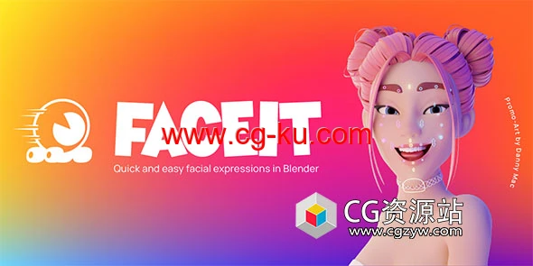 Blender人像面部表情动作捕捉绑定工具 Faceit v2.1.2的图片1