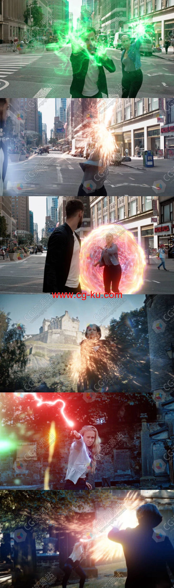 227组4K黑暗魔法科幻粒子龙火焰能量传送门特效合成视频素材含透明通道的图片2