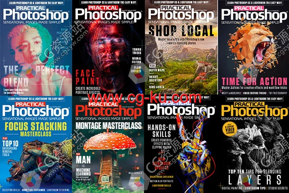 Photoshop技术指南杂志1-12月份2022年度全集PDF格式的图片2