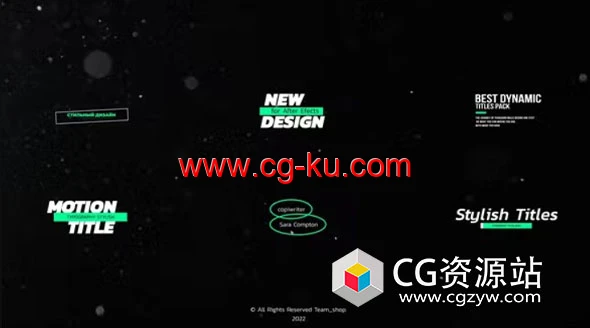FCPX插件-6种简约时尚文字标题动画 Stylish Titles的图片1