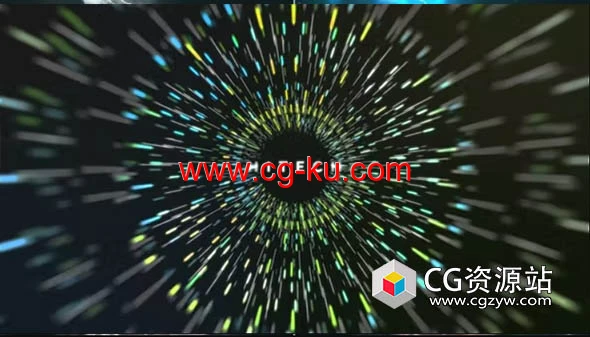 AE模板-粒子标志科技感线条隧道Logo动画 Techno Particle Logo Reveals的图片1