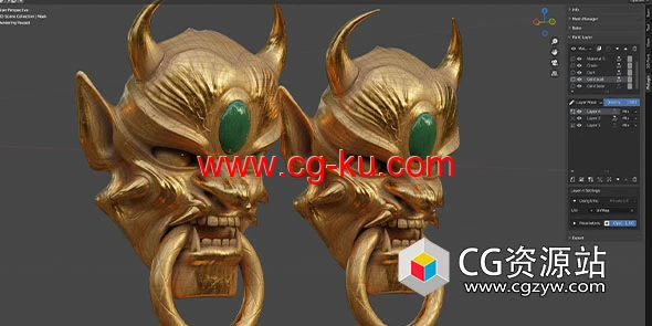 贴图纹理分层绘制Blender插件 Philogix Pbr Painter – Lite V3.0.3的图片1