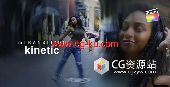 FCPX插件-50组旋转聚焦扭曲移动动态文字标题视频转场预设的图片1
