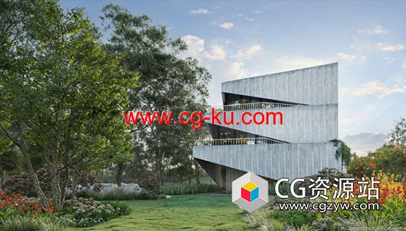78组高品质天竺葵荚蒾三叶草等植物3D模型合集V33的图片1