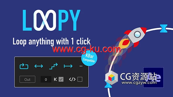 关键帧路径动画循环AE脚本 Loopy V1.0的图片1