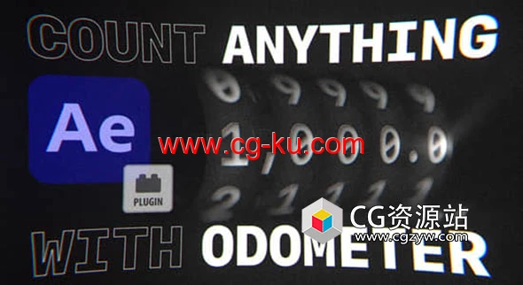 AE插件字母数字滚动翻转动画 Odometer V1.0 Win+使用教程的图片1