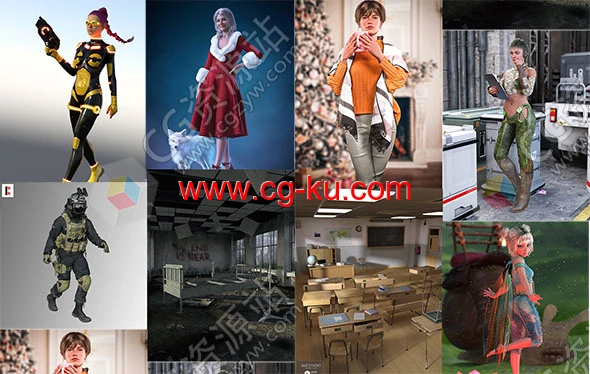 Daz 3D各类角色3D模型合集2022年度12月第三波的图片1