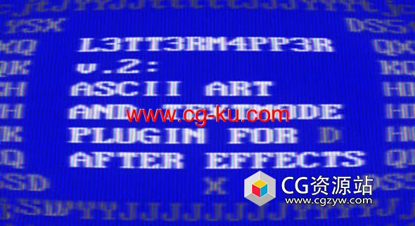 8Bit复古ASCII编码文字贴图特效AE插件 L3tt3rM4pp3r2 v2.0 Win/Mac＋使用教程的图片1