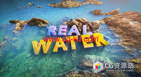 真实水流湖泊海洋材质着色器 Blender插件 Realwater 1.2.0 – Water Shader的图片1