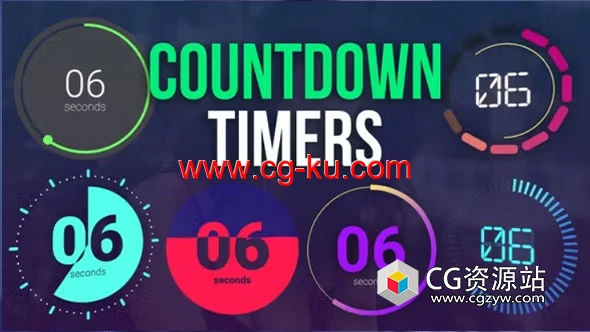 FCPX插件-6组倒计时动画预设 Countdown Timer Toolkit的图片1