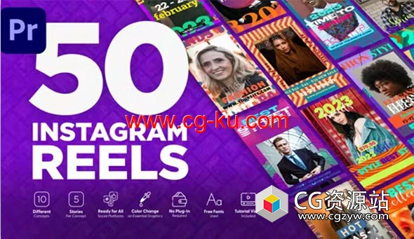 PR模板-竖屏时尚品牌打折促销包装片头 Discount Instagram Reels的图片1