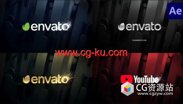 AE模板-金银色粒子Logo动画 Silver & Gold Particles Logo的图片1