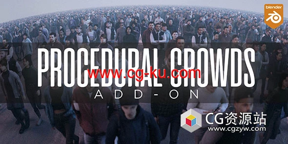 程序化人群生成Blender插件 Procedural Crowds v1.0.5+预设库的图片1