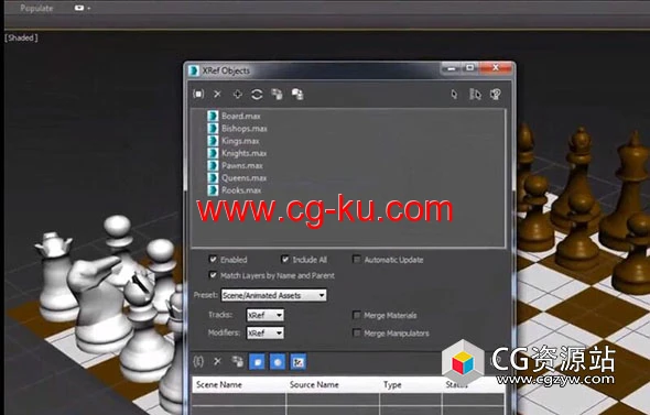 3DS MAX导入模型高级外部参考插件 SmartRefs v1.08.01的图片1
