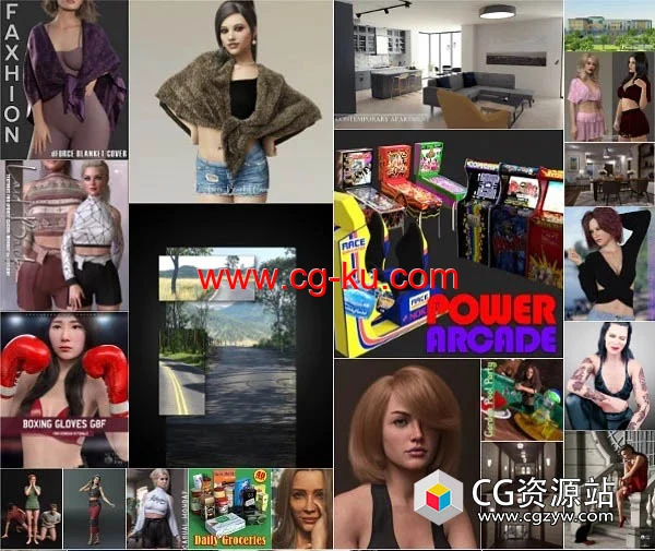 Daz 3D各类角色3D模型合集2023年度4月1日的图片1