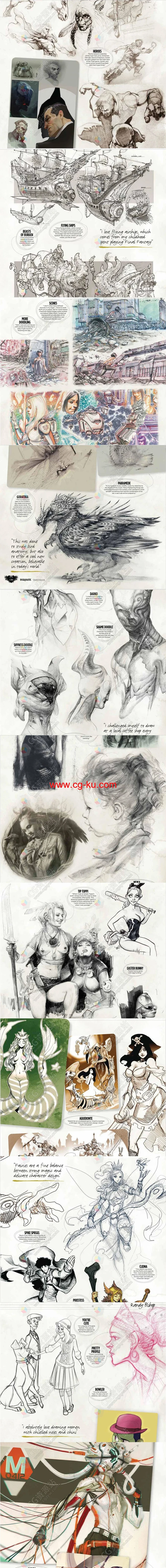 ImagineFX手绘素描杂志第3卷第4修订版2023的图片2