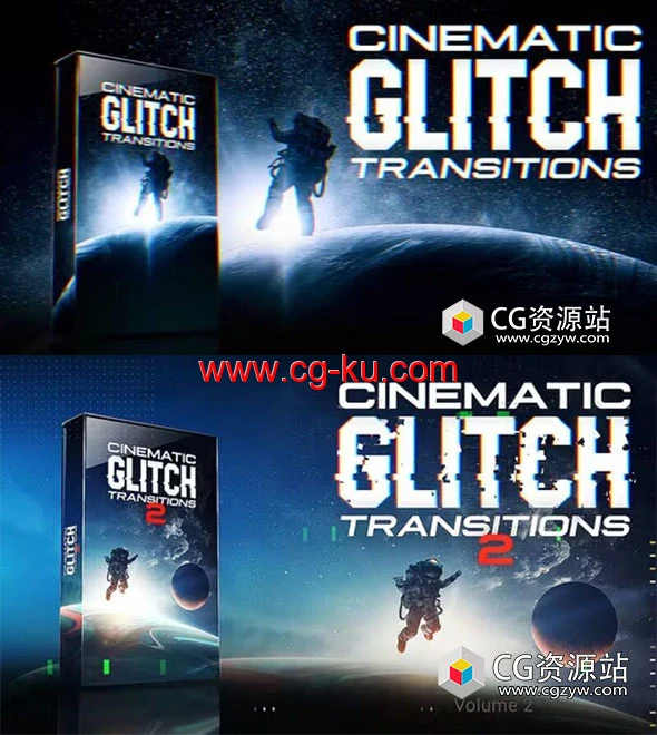 PR模板-63种高质量毛刺故障过渡视频转场V1+V2的图片1