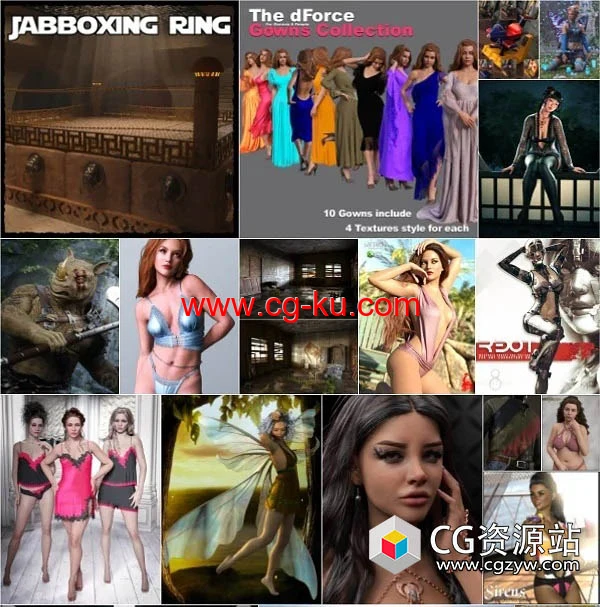 Daz 3D各类角色3D模型合集2023年度5月1日的图片1