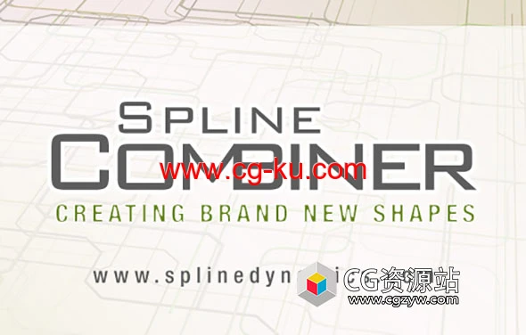 3DS MAX多样条线打断组合编辑插件 Spline Combiner的图片1