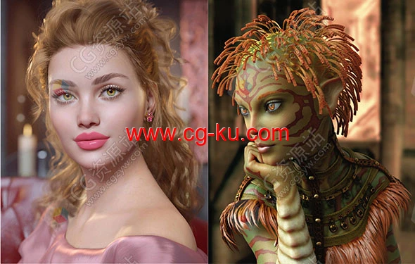 Daz 3D各类角色3D模型合集2023年度6月2日的图片1