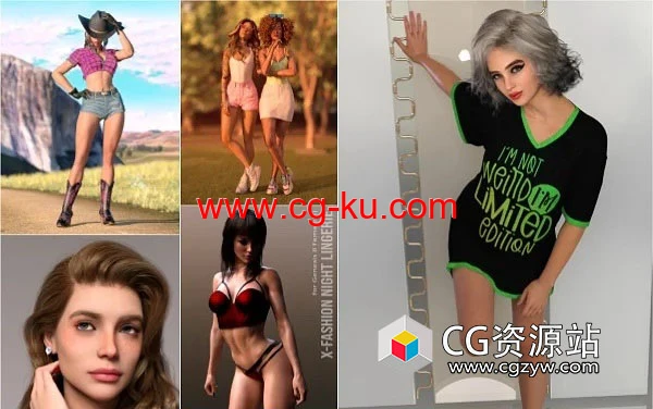 Daz 3D各类角色3D模型合集2023年度6月3日的图片1