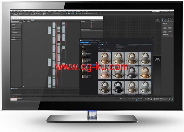 3DS MAX材质预设库插件 XSMP Studio预设 v5.30 for 3ds Max 2020-2024+贴图预设的图片1