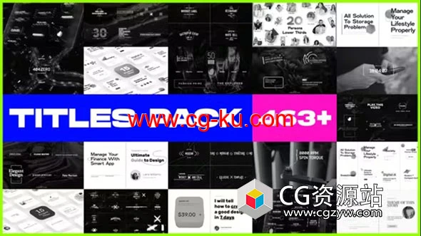 AE模板-483个创意动感复古HUD文字标题动画20套 Ultimate Title Pack Bundle 20 in 1 AE模板-483个创意动感复古HUD文字标题动画20套 Ultimate Title Pack Bundle 20 in 1的图片1