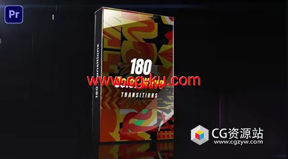 PR模板-180个彩色波浪图形过渡视频转场预设 Color Wave Transitions的图片1