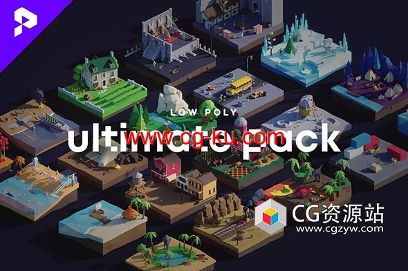 Unity低多边形模型游戏终极包 Low Poly Ultimate Pack v7.6的图片1