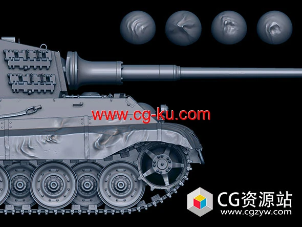 27组金属凹痕表面Zbrush笔刷预设的图片1
