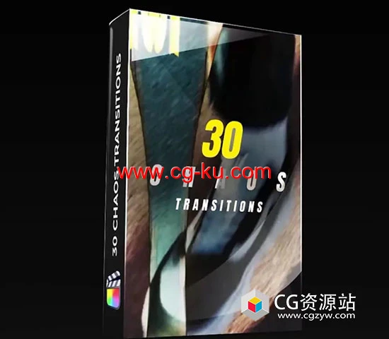 FCPX插件-30组混乱扭曲污渍胶片刻录打孔抖动视频转场 Chaos Transitions的图片1