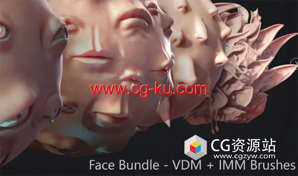 ZBrush-面部五官笔刷IMM + VDM 捆绑包的图片1