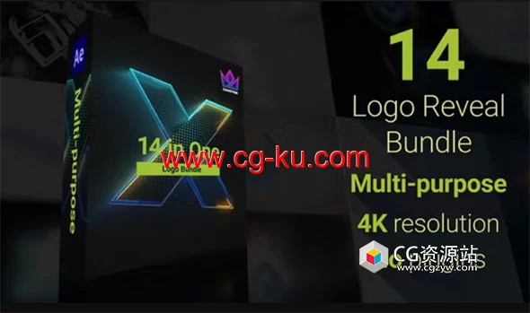 AE模板-三维Logo生长动画标志展示套装14合一 Logo Reveal Bundle 14 in One的图片1