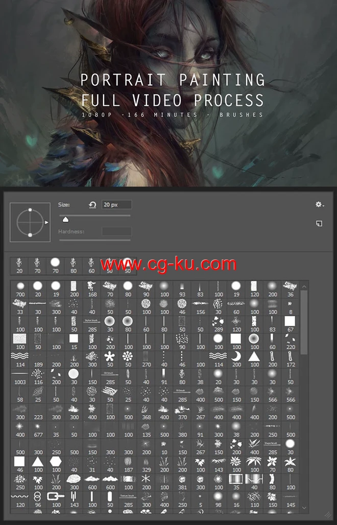 角色数字肖像绘画完整教程+PS笔刷的图片2
