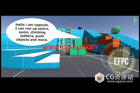 Unity简单有趣第一人称控制器 Enjoyable First Person Controller V1.04的图片1