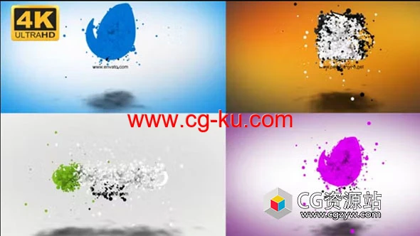 AE模板-粒子汇聚Logo动画 Particle Logo Reveal的图片1