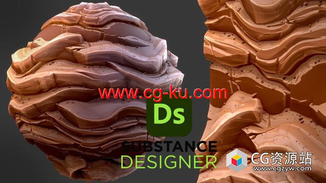 Substance 3D Designer岩石材质教程 Stylized Desert Rock的图片1