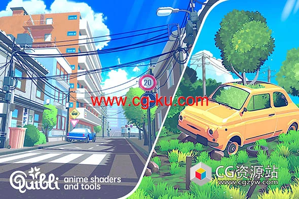 Unity动漫风格着色器工具 Quibli: Anime Shaders and Tools 2.0.1的图片1