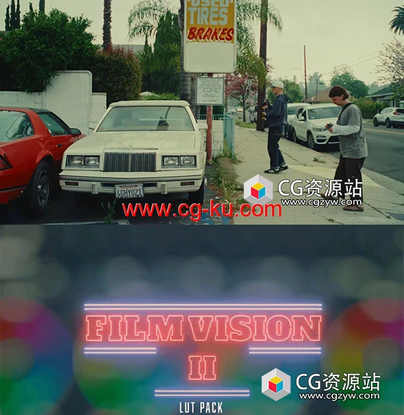 达芬奇复古柯达500T/250D胶片模拟仿真颜色分级LUT调色预设包 FilmVision V2 LUT的图片2