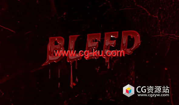 图层文字流血特效动画AE脚本 Bleed v1.2.0 + 使用教程的图片1