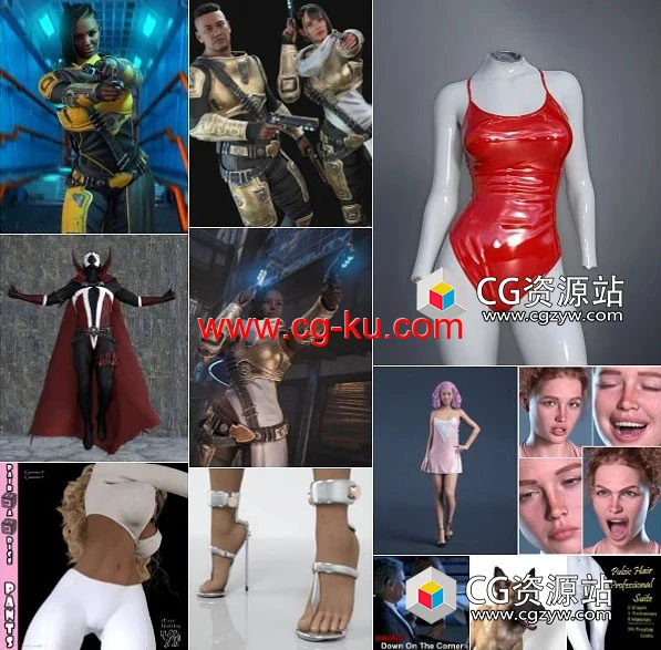 Daz 3D各类角色3D模型合集2023年度7月1日的图片1