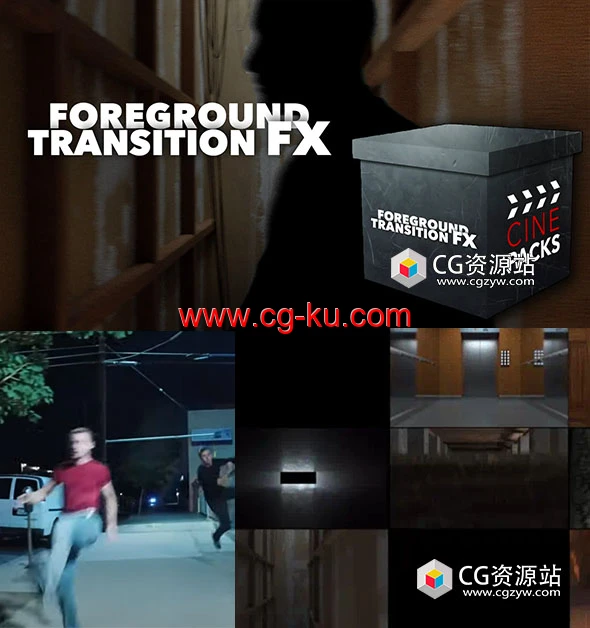 100组4K前景物体元素移动遮挡无缝转场视频素材的图片1