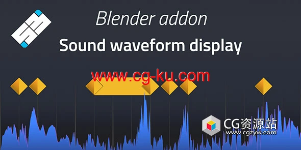 Blender根据声音波形展示动画插件 Sound Waveform Display V0.9.2的图片1