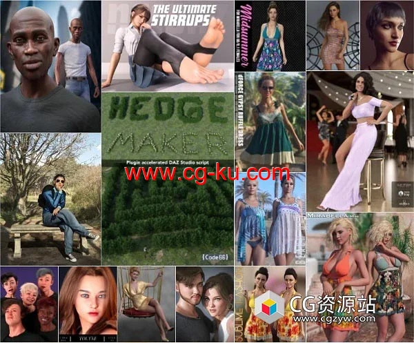 Daz 3D各类角色3D模型合集2023年度8月2日的图片1