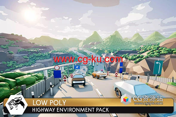 Unity低多边形公路环境 Highway Environment v1.0的图片1