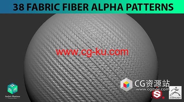 38种2K织物皮革缎纹地毯亚麻图案贴图素材 38 Fabric Fiber Alpha Patterns的图片1