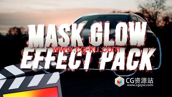FCPX插件-蒙版路径轮廓边缘发光线特效效果 Mask Glow Effect的图片1
