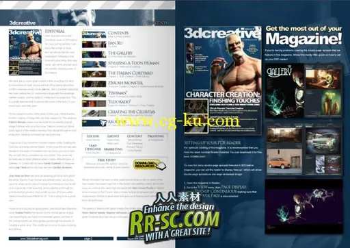 3DCreative 艺术杂志Vol.64 （2010年12月 高质量版 ） 3DCreative Issue 064的图片3